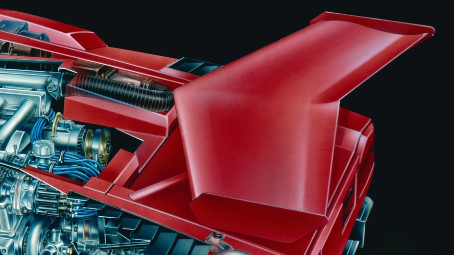Lamborghini Countach cutaway drawing by David Kimble