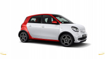 smart fortwo e forfour red & the city