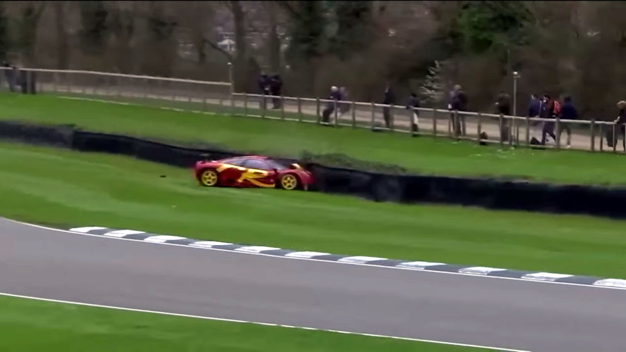 McLaren F1 GTR Crash