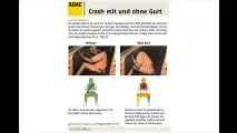 Ohne Gurt droht Tod