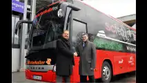 Mit dem Setra auf Tournee