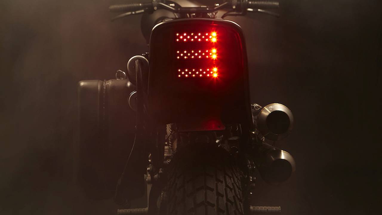 The LED taillight on El Solitario's Petardo