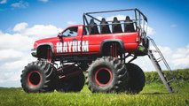 11-seat Chevy Silverado monster truck