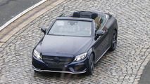 Mercedes C-Class Convertible spy photo