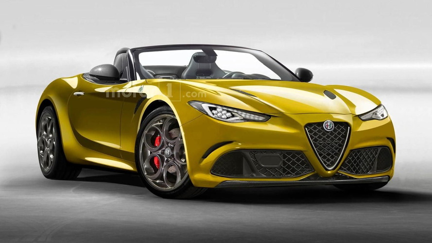 Alfa Romeo 6C spider rendering