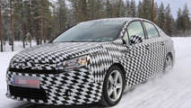 Citroen compact sedan spy photo