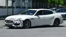 Maserati Quattroporte Aggiorna Spy Shots Anteriore Tre Quarti