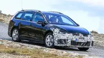 VW Golf R facelift spy photo