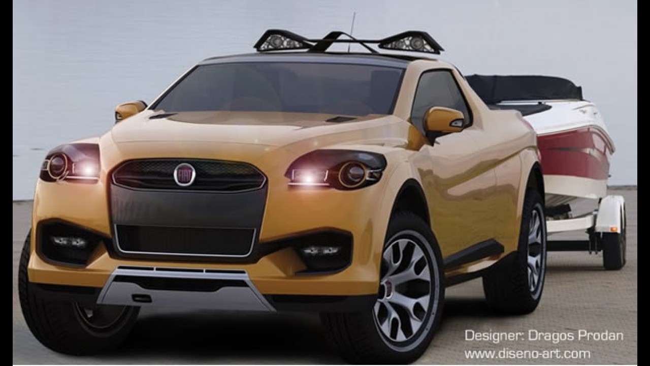 Pick-up Fiat Sentiero Concept - Designer romeno cria protótipo de pick-up compacta