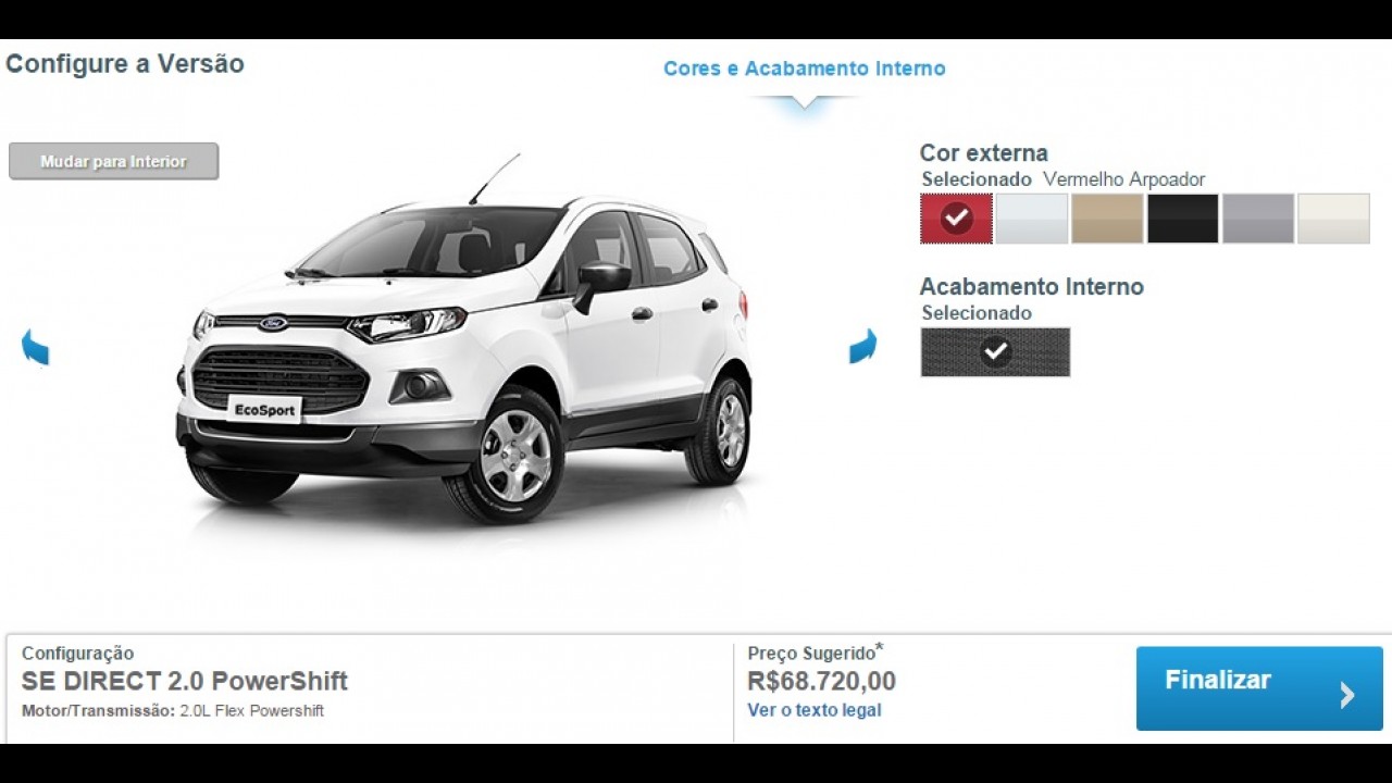 EcoSport SE Direct 2.0 PowerShift chega por R$ 68.720 apenas para frotistas