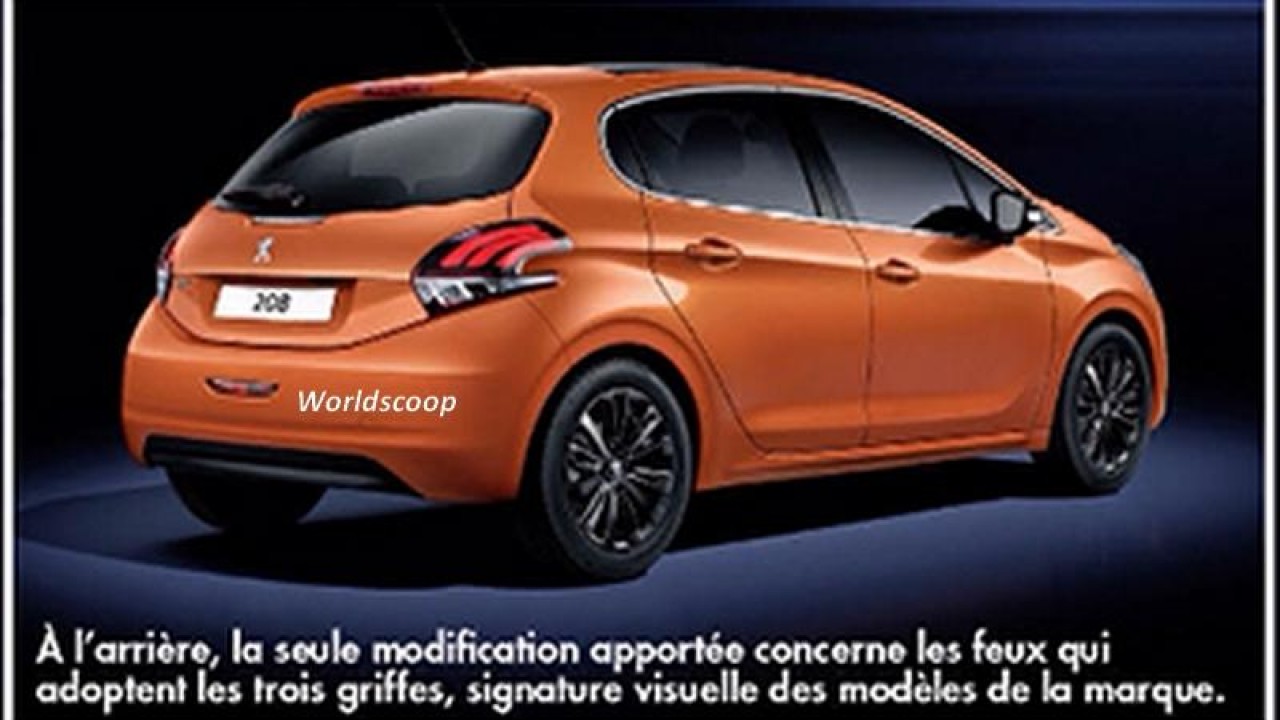 Peugeot 208 reestilizado aparece em primeiras imagens