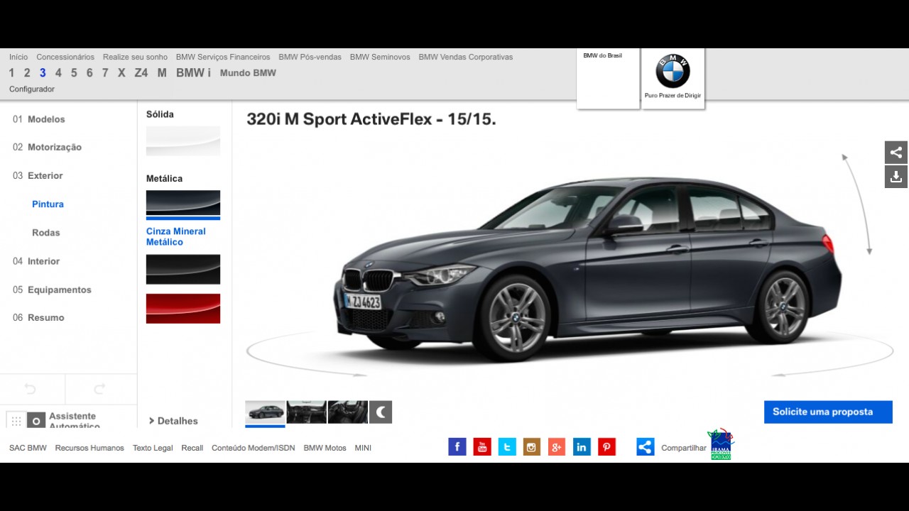 BMW e MINI agora têm sites com configurador online no Brasil