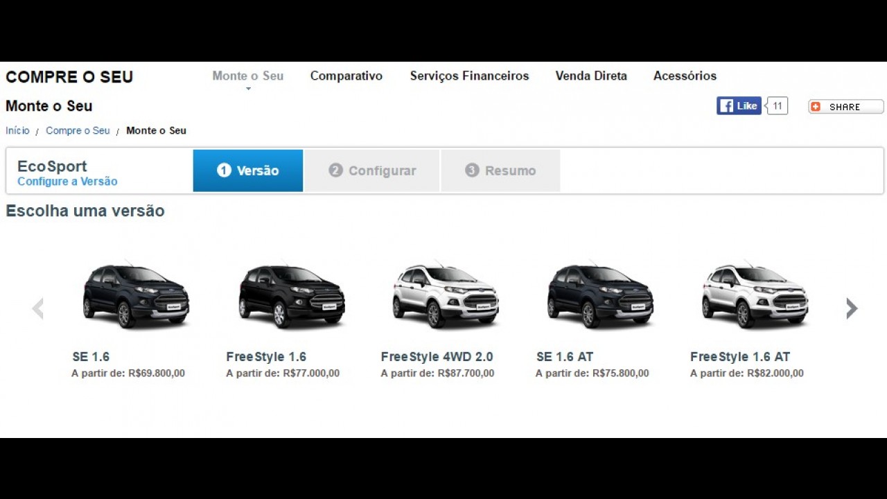 Ford EcoSport 2017 fica mais caro e agora parte de R$ 69.800 - veja preços