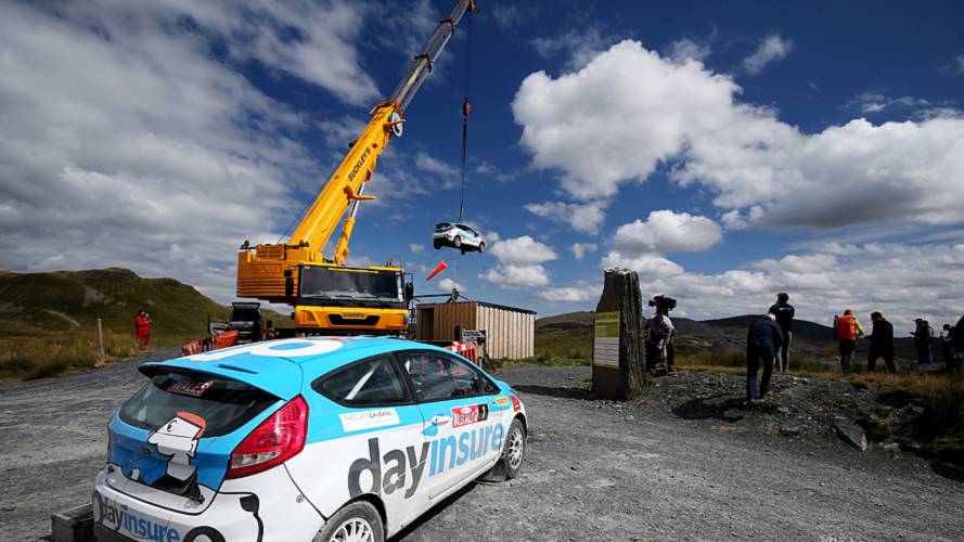 Fiesta Rally Car Zip Line Stunt