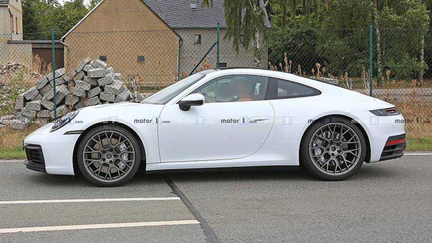 Porsche 911 White Spy Shots