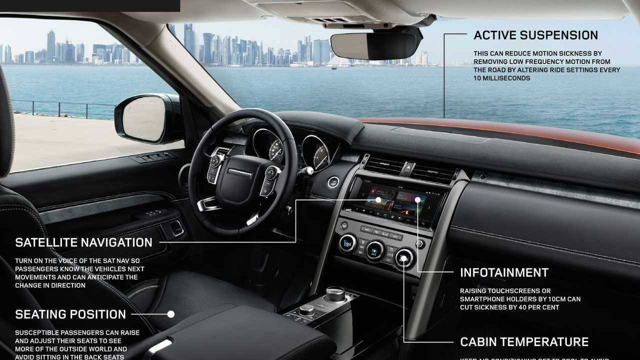 Jaguar Land Rover combats motion sickness