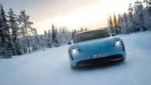 2020 Porsche Taycan 4S: Ice Driving