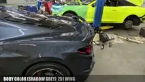 Chevy Corvette C8 Wing Comparison