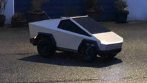 Check This Mini Cybertruck Beat Mercedes R-Class On Tug-Of-War