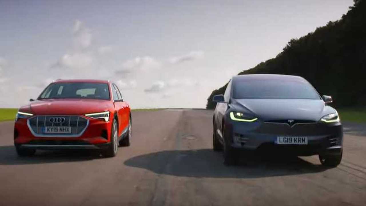 Tesla Model X Vs Audi etron Epic Electric SUV Twisty Track Battle