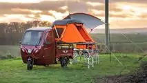 Elektro Frosch Kleintransporter mit Camping-Modul