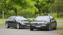 Mercedes S Class facelift spy photo