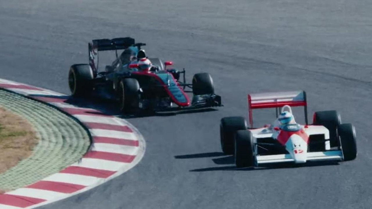 Fernando Alonso Drives Ayrton Senna S Mclaren Mp4 4 Video