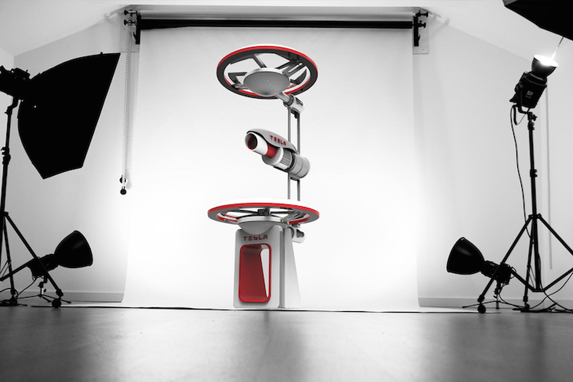 Imagine A World Where Tesla Drones Rule the Skies