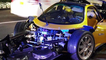 Pagani Zonda F crash in Dubai