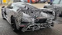 McLaren Sabre Spy Shots Hinten Drei Viertel