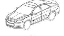 Alleged Chevrolet sedan patent design sketches 12.03.2010