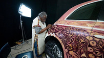 Fiat 500 art car by Mozambican artist, Malangatana Valente Ngwenya 29.04.2011