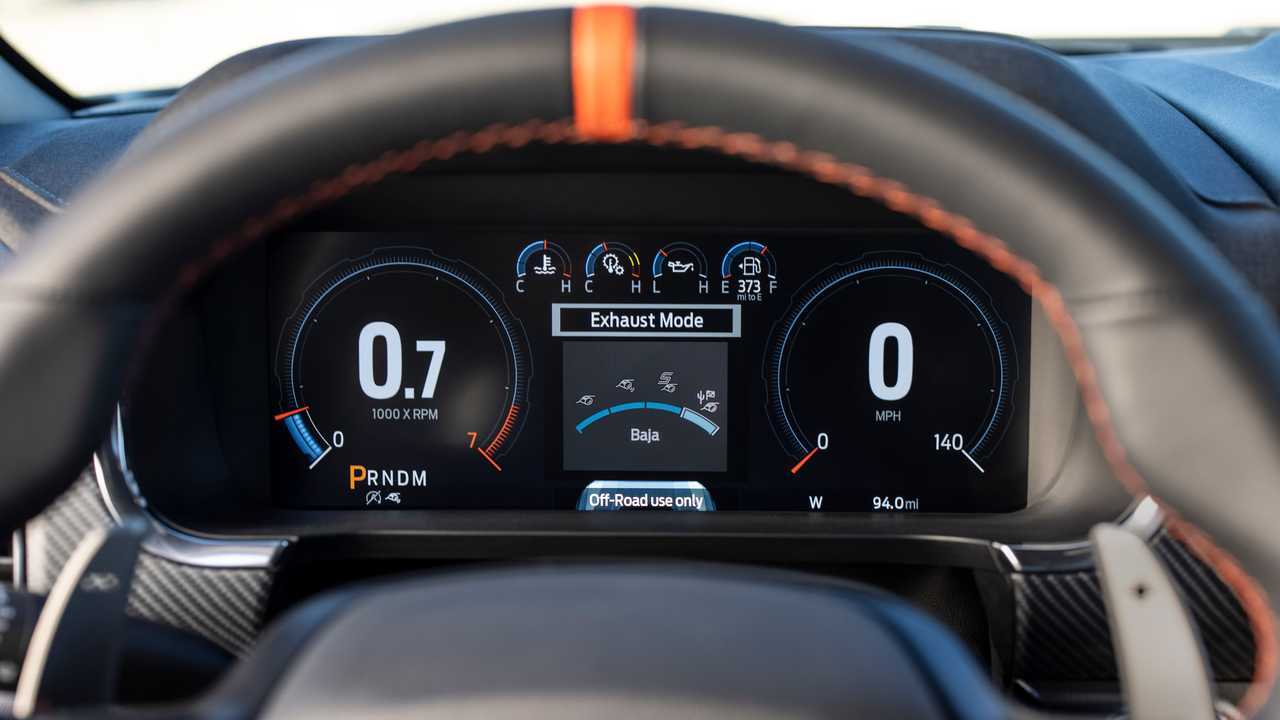 Ford F-150 Raptor 2021 - strumentazione