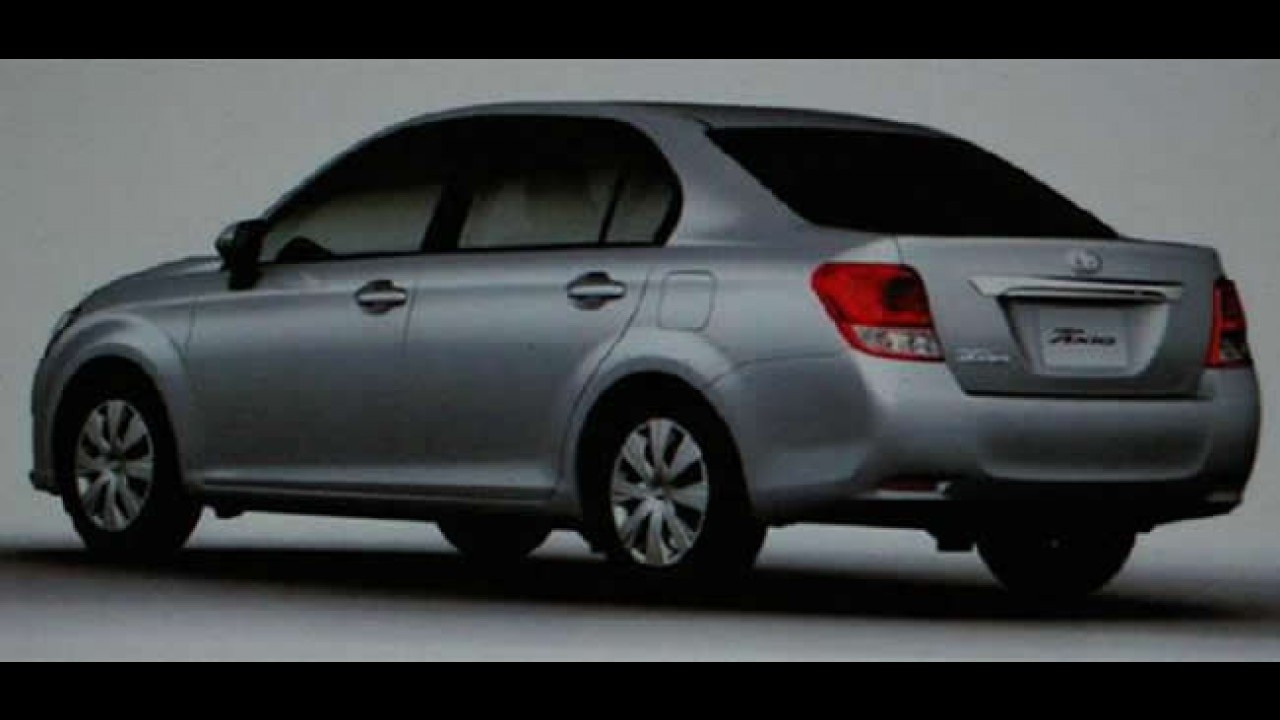 Vazam imagens da nova geração do Toyota Corolla Axio no Japão