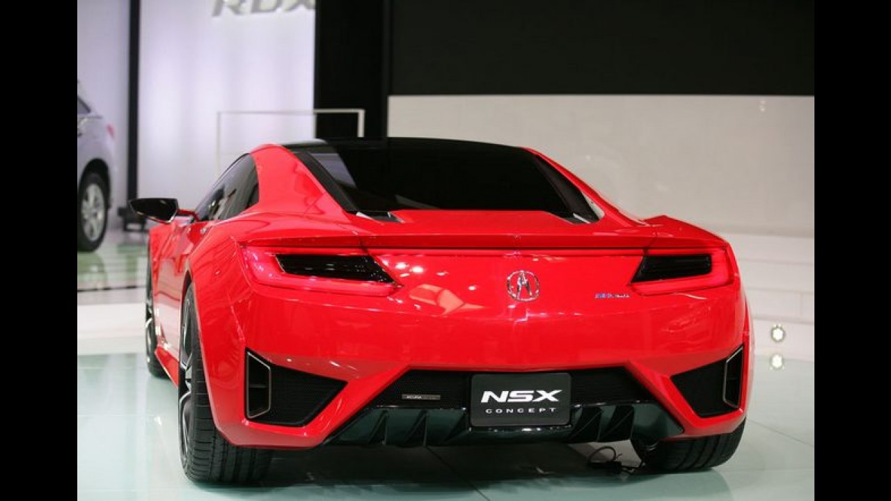 Salão de Pequim: Acura NSX Concept ganha cor vermelha na China