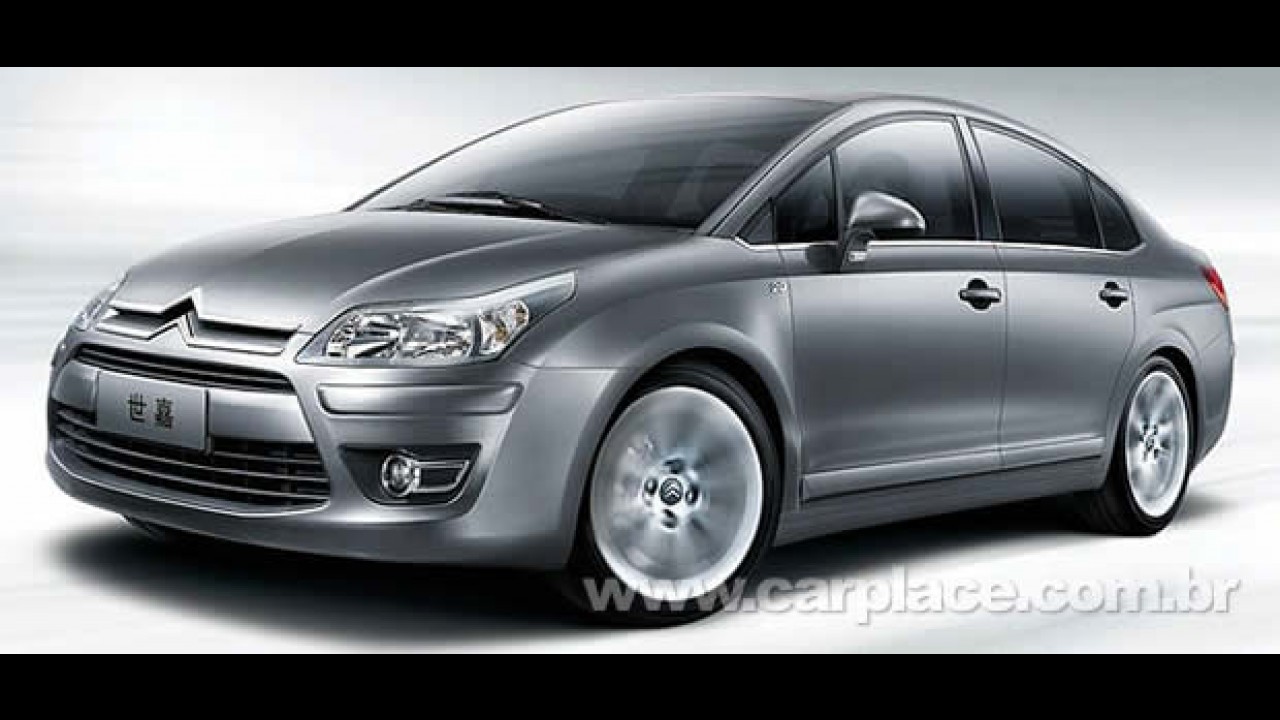 Citroën mostra oficialmente o Novo C-Quattre - Nova versão do C4 Sedan é exclusiva para a China