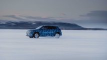 Mercedes-Benz EQA prototype during the winter test in Sweden