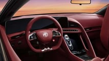 MG Cyberster convertible EV interior