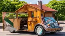 VW Beetle Log Cabin