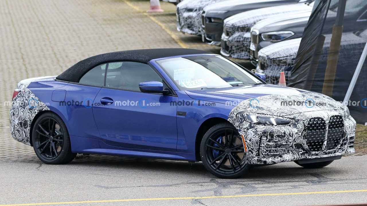 2024 BMW 4 Series Convertible Spied Hiding Modest Mid-Cycle Refresh