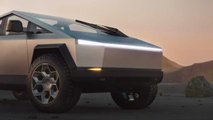 Unplugged Performance Cybrhex forged wheels visualized on Tesla Cybertruck
