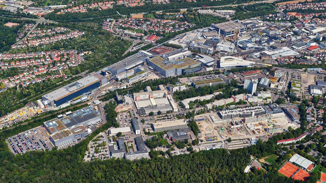 La fabbrica Porsche di Zuffenhausen
