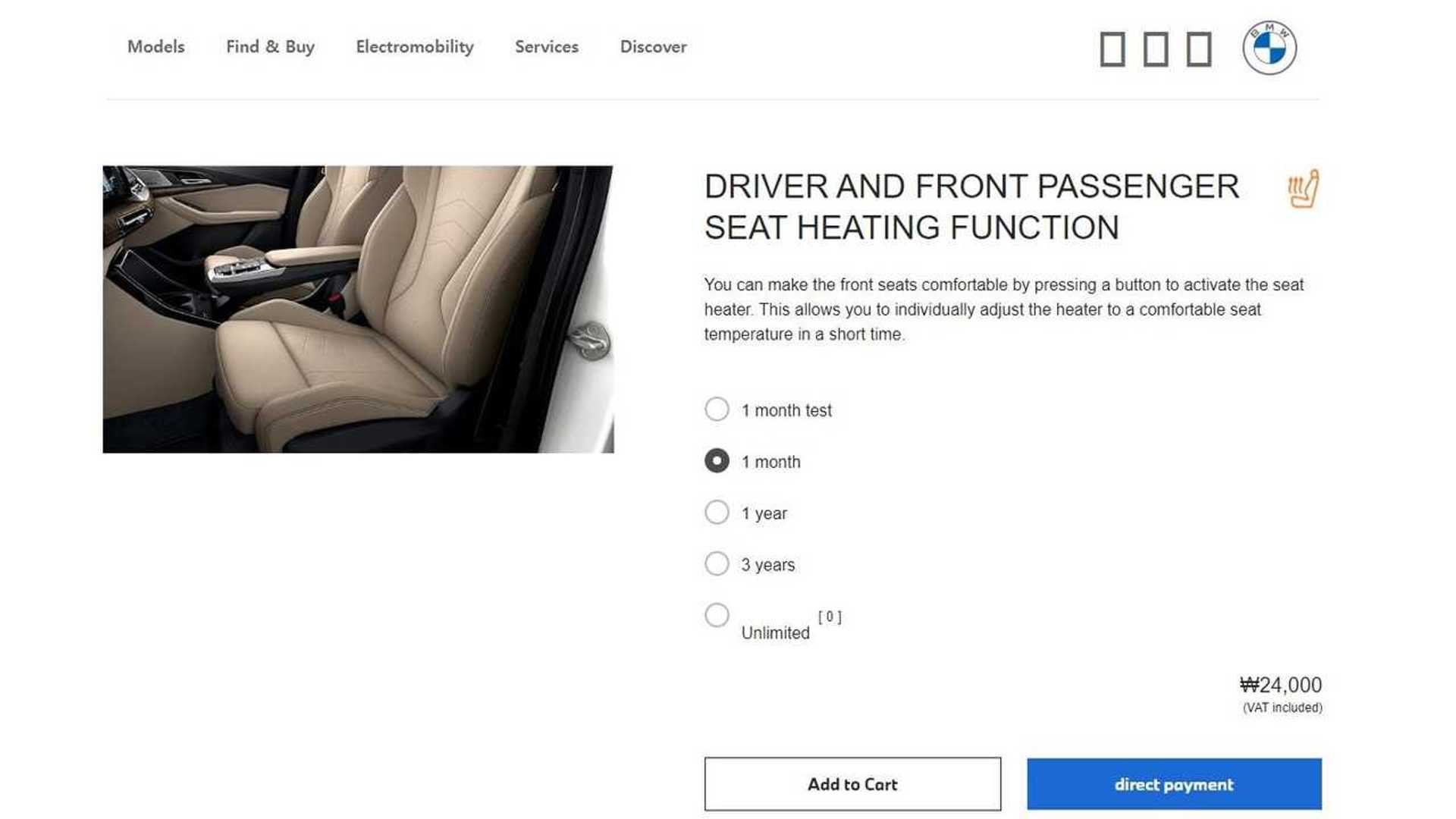 BMW Heated Seats Subscription Is Real And It Costs 18 Per Month