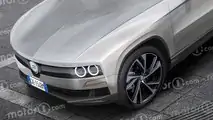 Fotos Lancia crossover (2026), el render