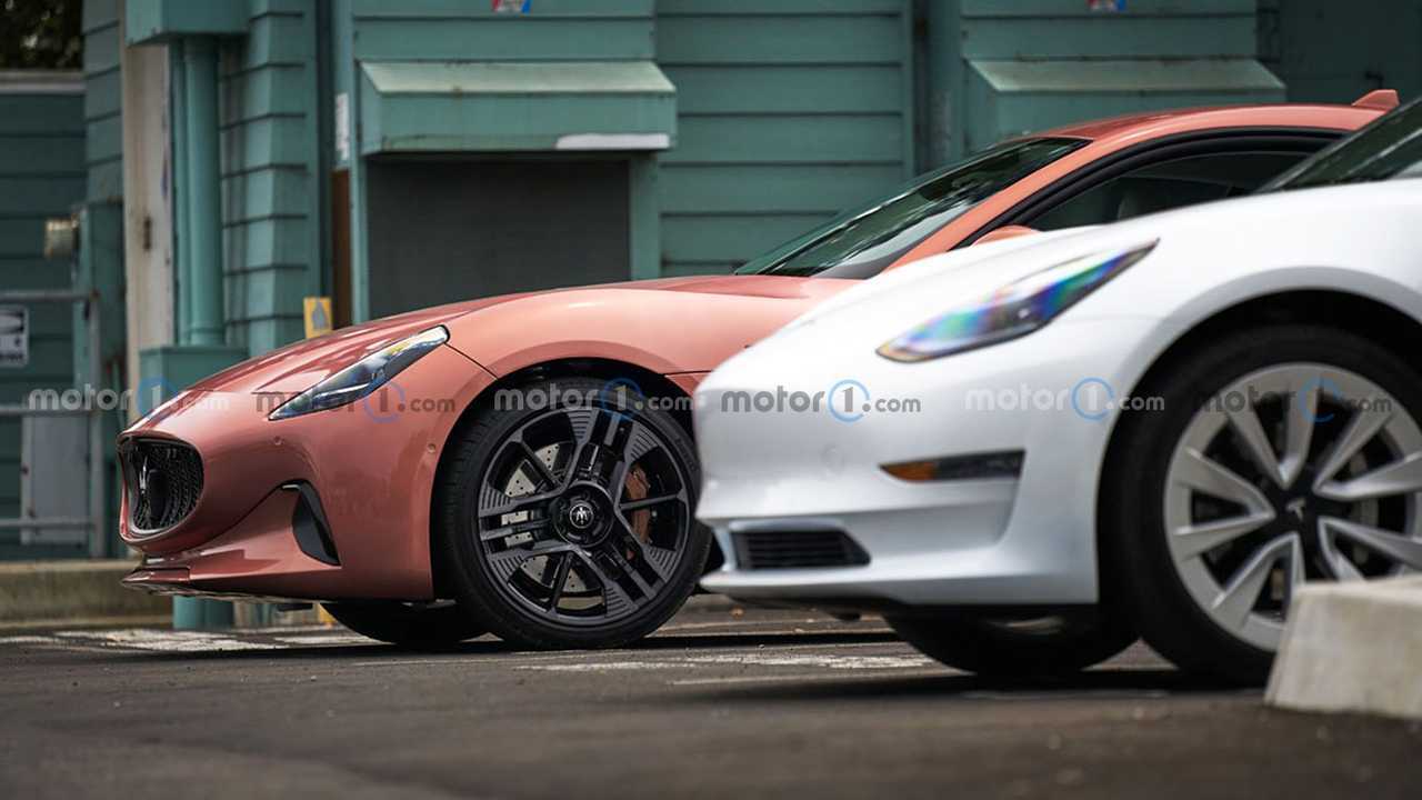 Maserati GranTurismo Folgore, le foto spia a Pebble Beach