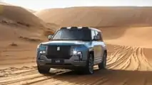 2024 BYD Yangwang U8 Premium Edition driving in the desert