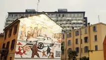 La fresque murale purificatrice d'air de Volvo à Milan Portanueva