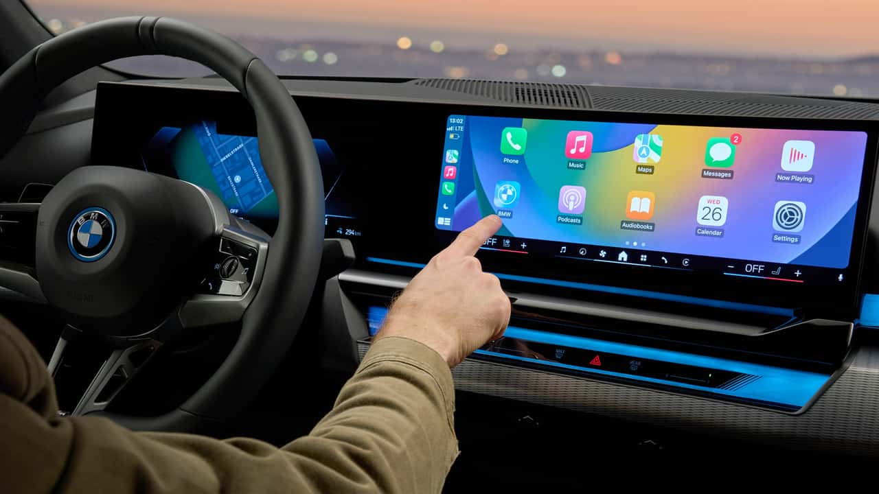 Apple CarPlay in a BMW 5 Series