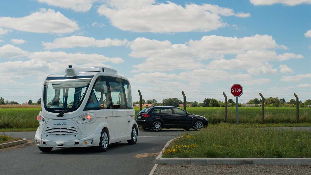 Navya Autonom Shuttle Evo su strada