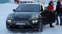 2023 Porsche Macan EV breaks down during winter testing
